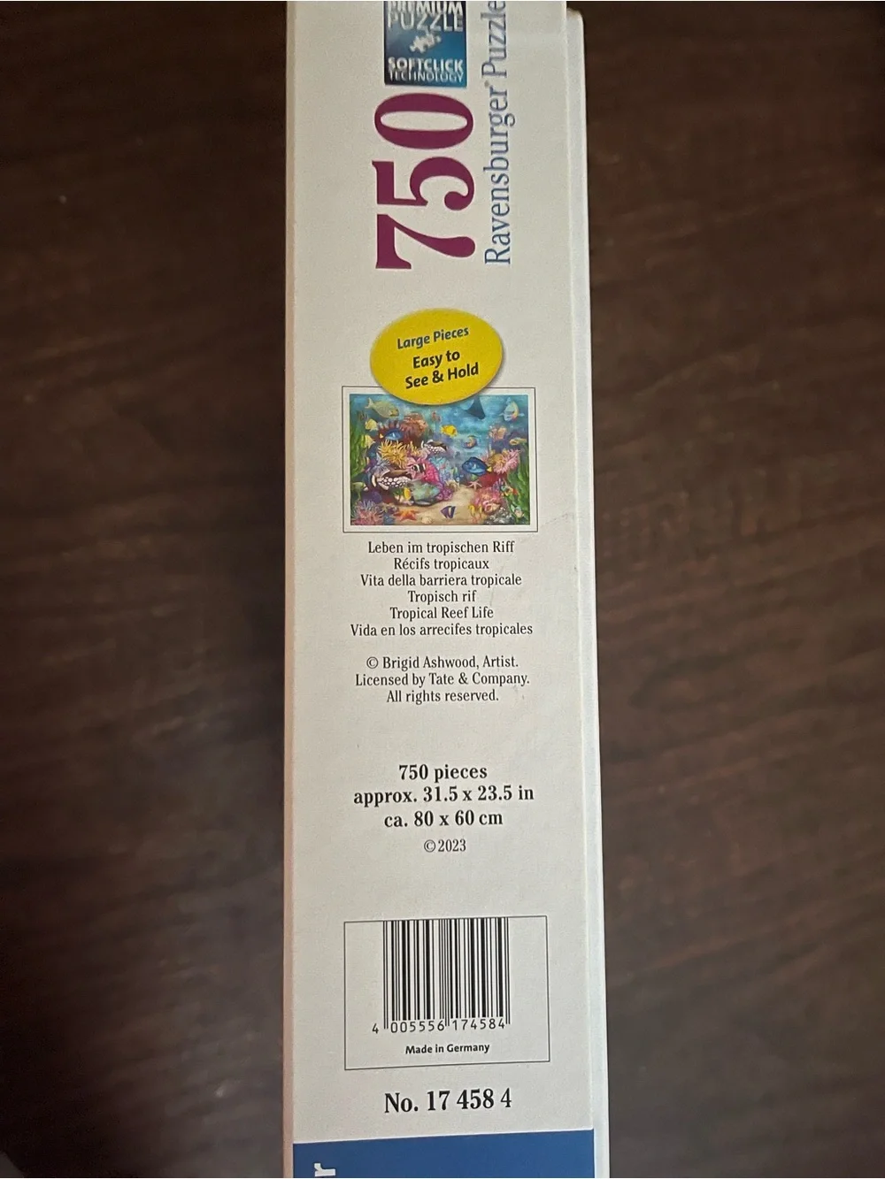 Ravensburger 750-Piece Large Piece Format   Puzzle Colorful Ocean Scene